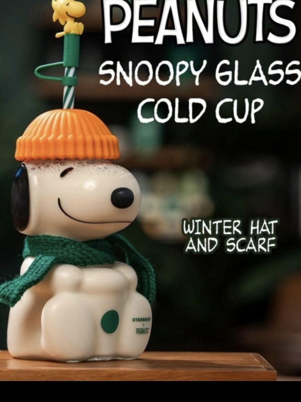 Starbucks X Peanuts 2026 Snoopy Glass Cold Cup "ON HAND" AUTHENTIC